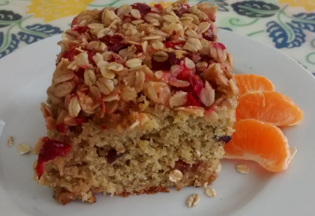 Cranberry Oatmeal Breakfast Cake