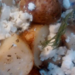 Lemon Rosemary Roasted Potatoes with Feta