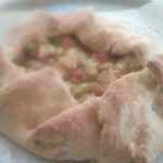 Apple rhubarb galette